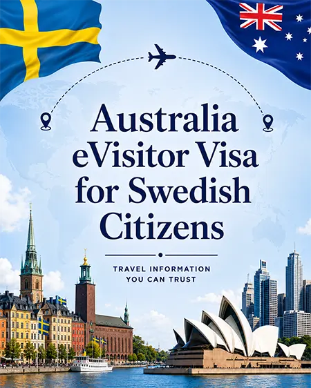 Australia eVisitor Visa information for Swedish citizens travelling to Australia